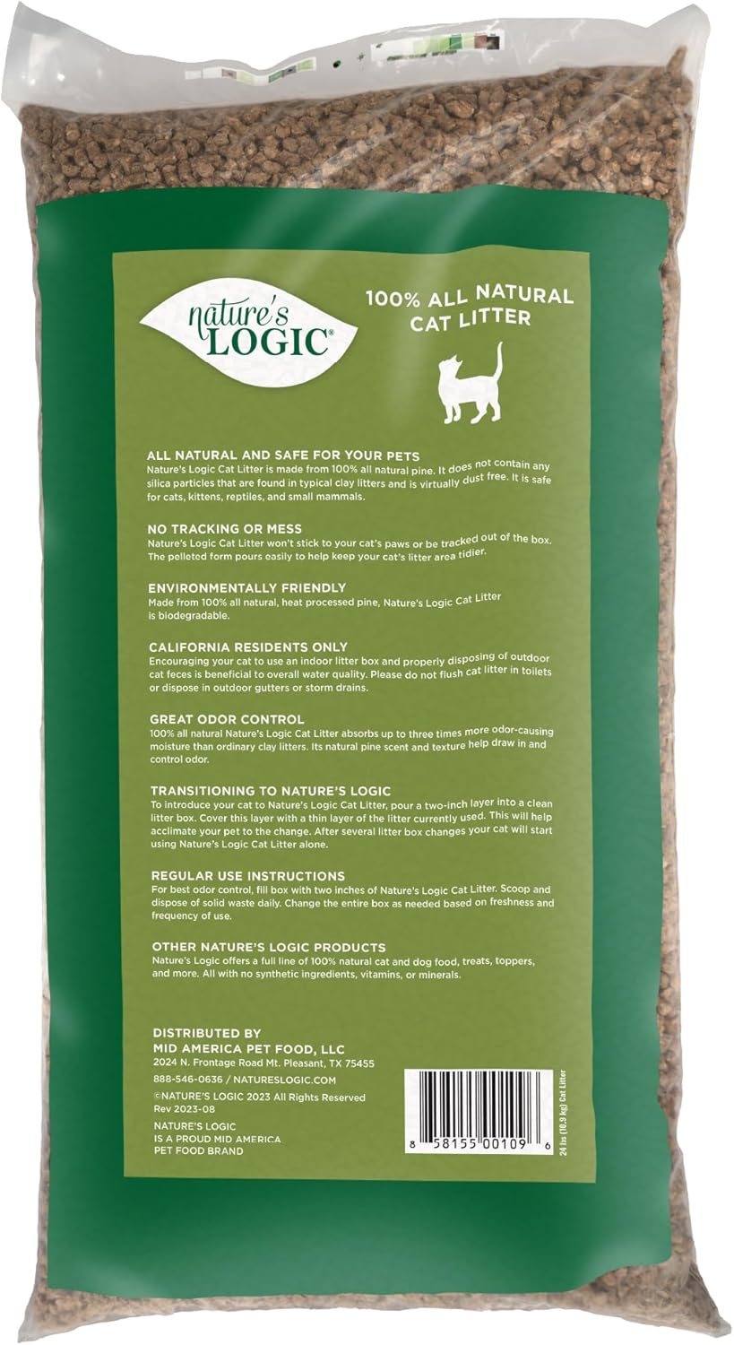 Nature&#39;s Logic All-Natural Pine Cat Litter