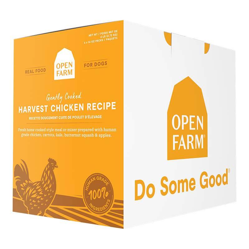 Open Farm Gently Cooked Harvest Chicken Frozen Dog Food