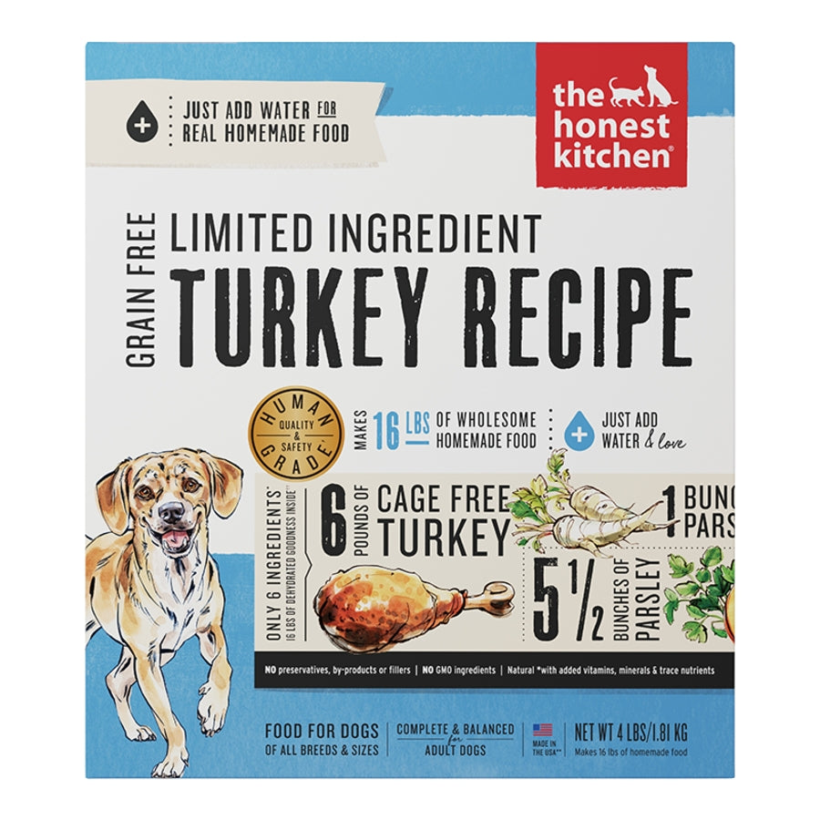 The Honest Kitchen Limited Ingredient Grain Free Dehydrated Turkey Dog Food