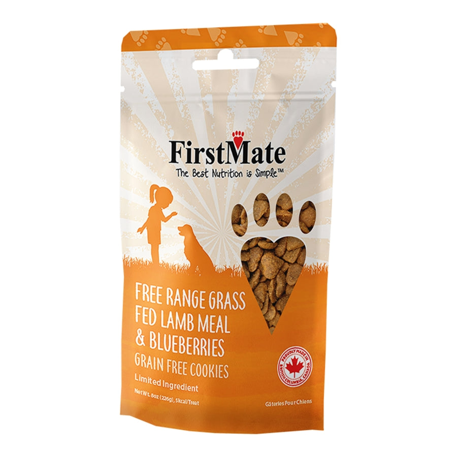 FirstMate Free Range Grass Fed Lamb &amp; Blueberries Dog Treats
