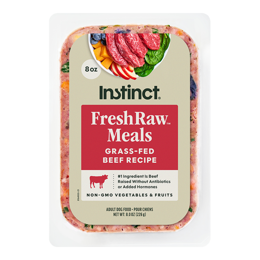 Instinct FreshRaw Meals Grass-Fed Beef Frozen Raw Dog Food