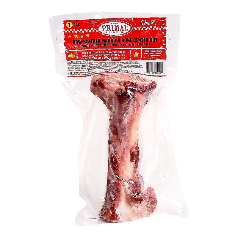 Primal Frozen Buffalo Bone Marrow Center Raw Dog Chew