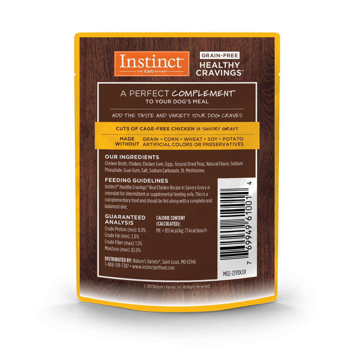 Instinct Healthy Cravings Grain-Free Real Chicken Recipe Wet Dog Food Topper