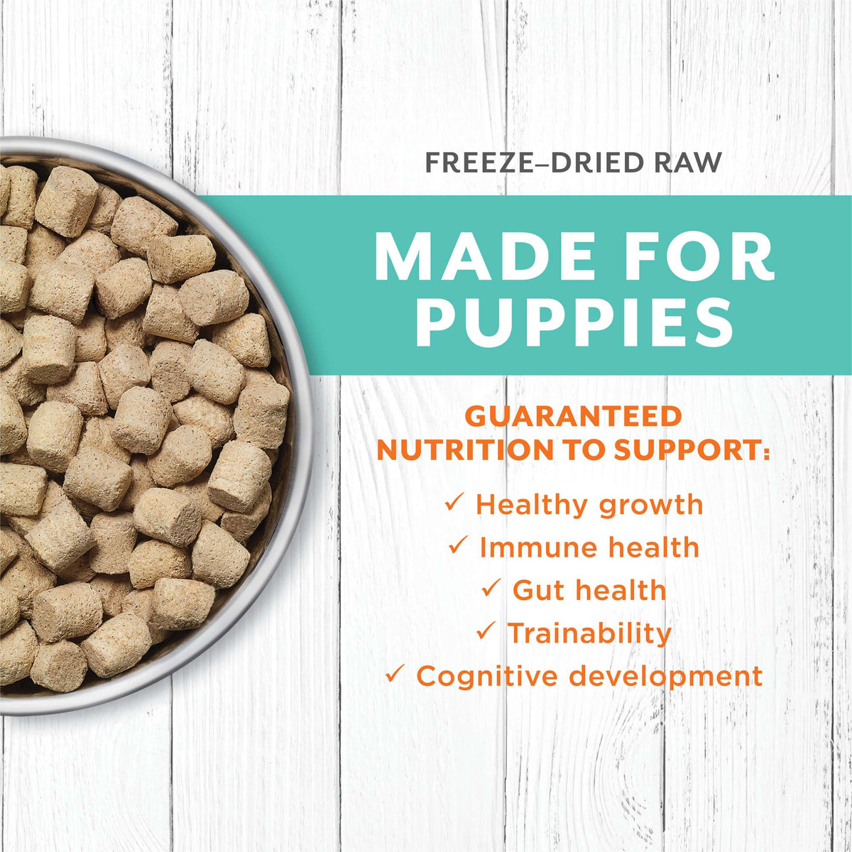 Instinct® Raw Longevity™ 100% Freeze-Dried Raw Meals Cage-Free Chicken Recipe for Puppies