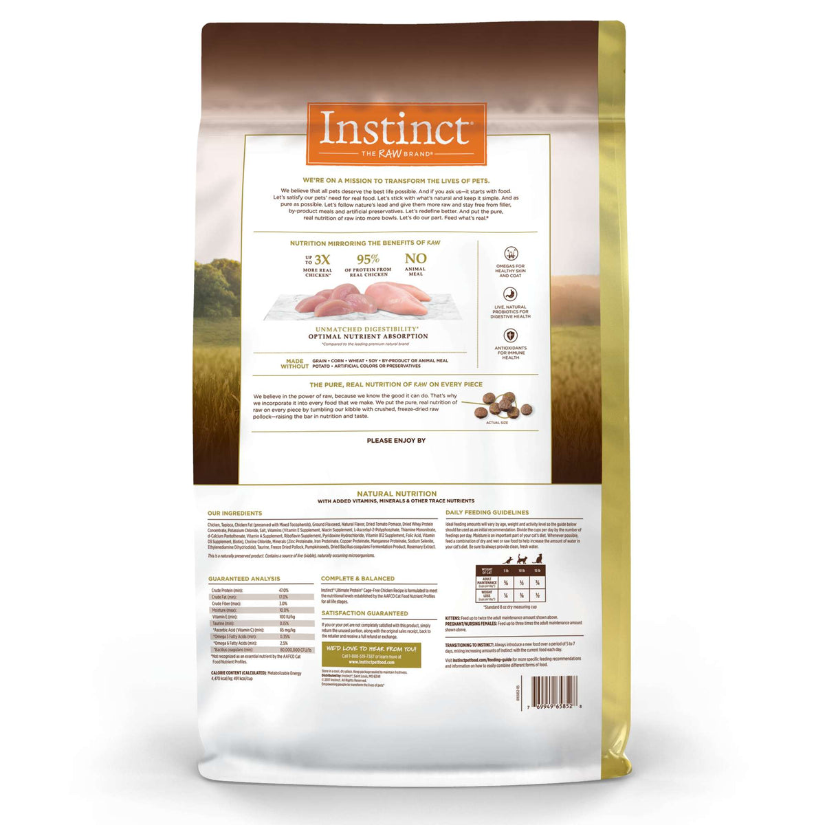 Instinct Ultimate Protein Grain-Free Cage-Free Chicken Recipe Dry Cat Food