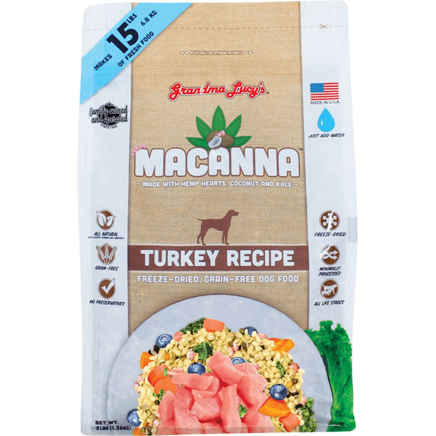 Grandma Lucy's Macanna Freeze-Dried Turkey Recipe Dog Food