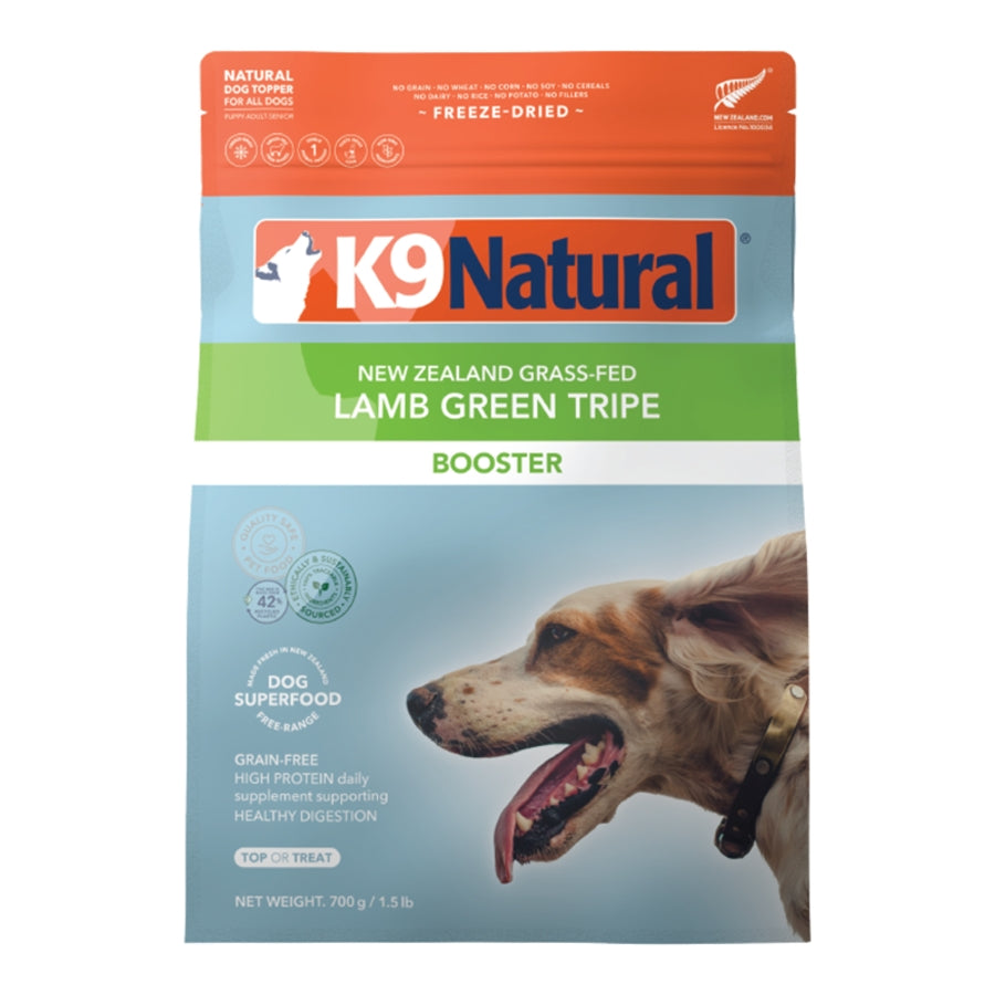K9 Natural Freeze-Dried Booster Lamb Green Tripe Dog Supplement