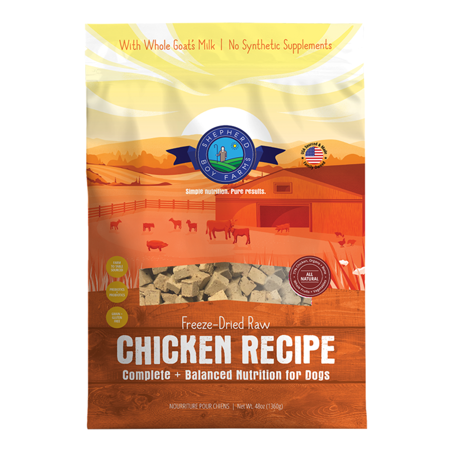 Shepherd Boy Farms Freeze-Dried Chicken Recipe Dog Food
