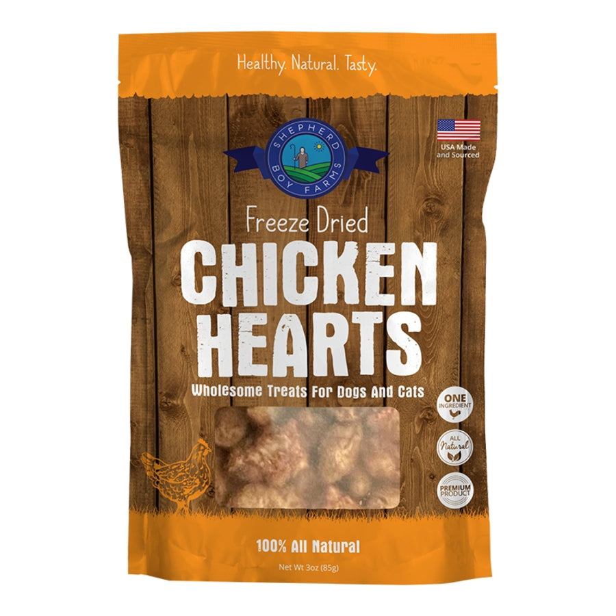 Shepherd Boy Farms Freeze-Dried Chicken Heart Dog & Cat Treats