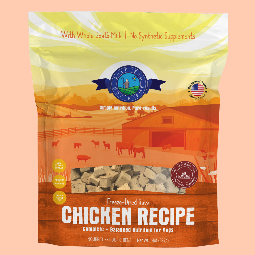 Shepherd Boy Farms Freeze-Dried Chicken Recipe Dog Food