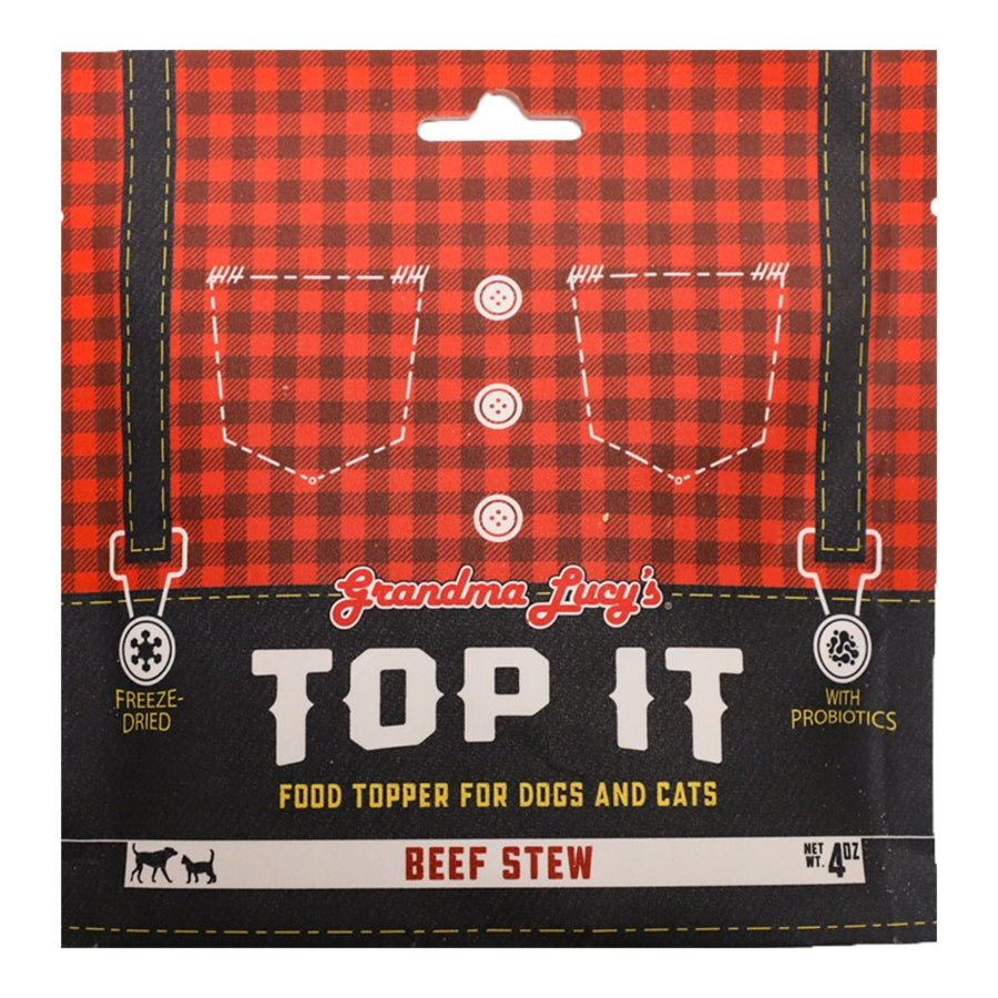 Grandma Lucy's Freeze-Dried Top It Beef Stew Food Topper for Dogs & Cats