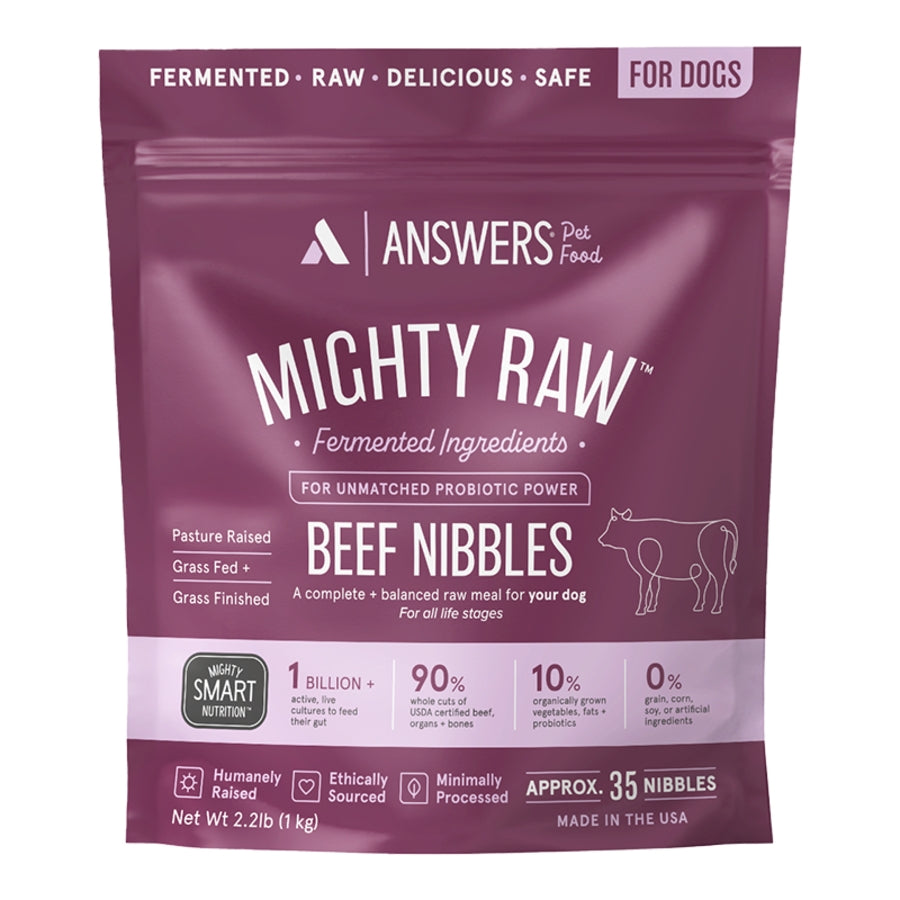 Answers Mighty Raw Beef Frozen Raw Dog Food