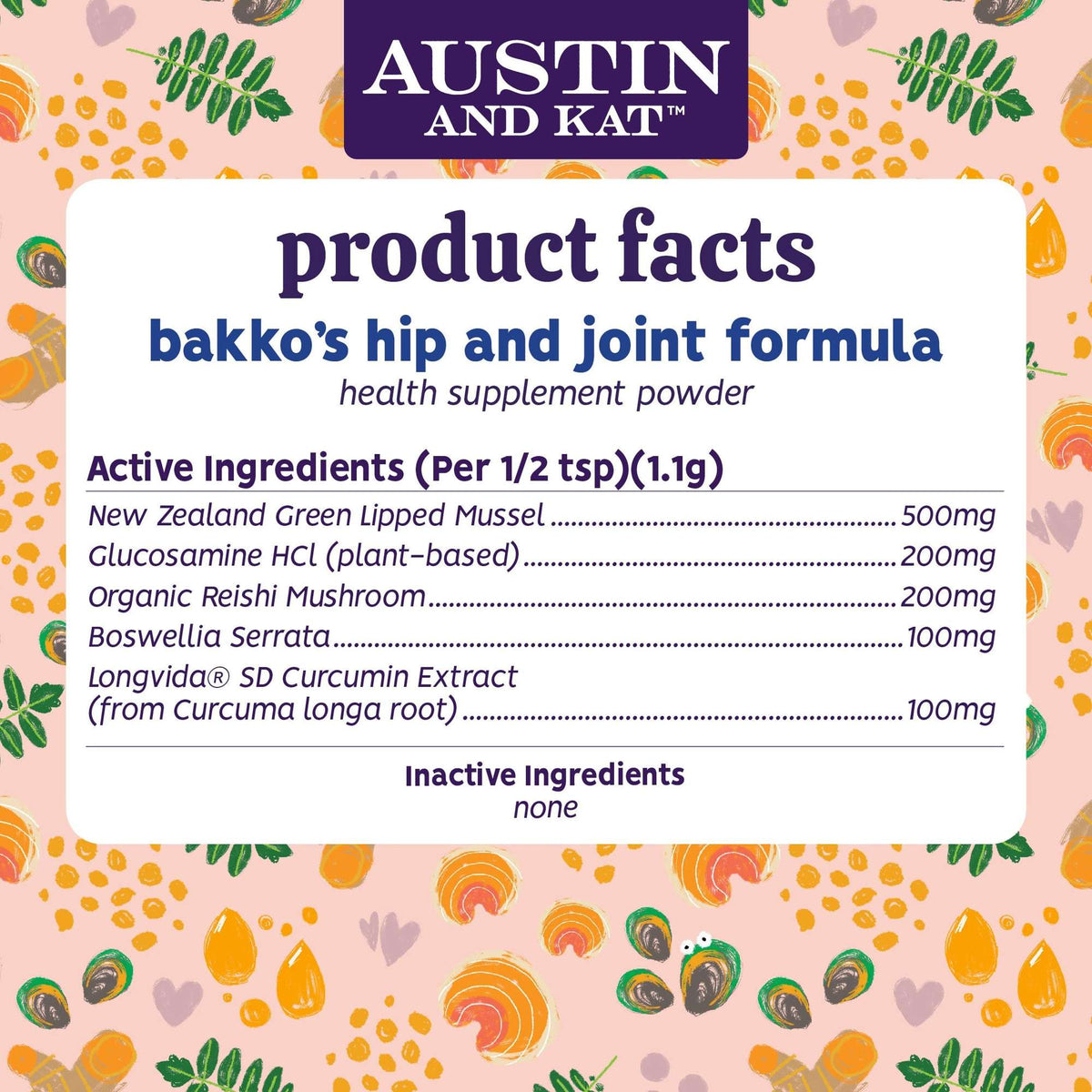 Austin and Kat Joint &amp; Mobility Support Powder for Dogs &amp; Cats