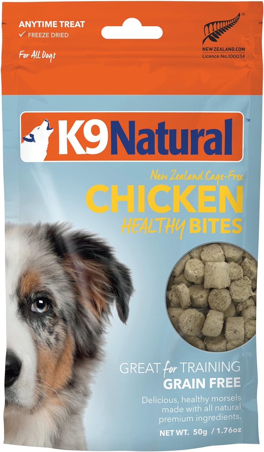 K9 Natural Healthy Bites Freeze-Dried Bites Chicken Dog Treats
