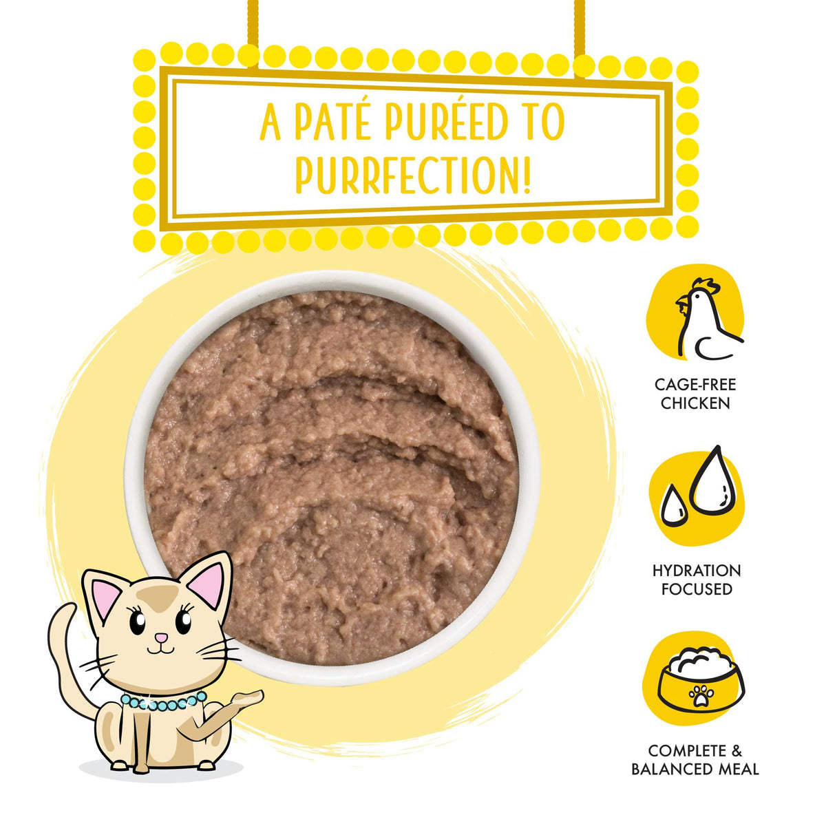 Weruva Paté! Press Your Dinner! Chicken in Purée Canned Cat Food