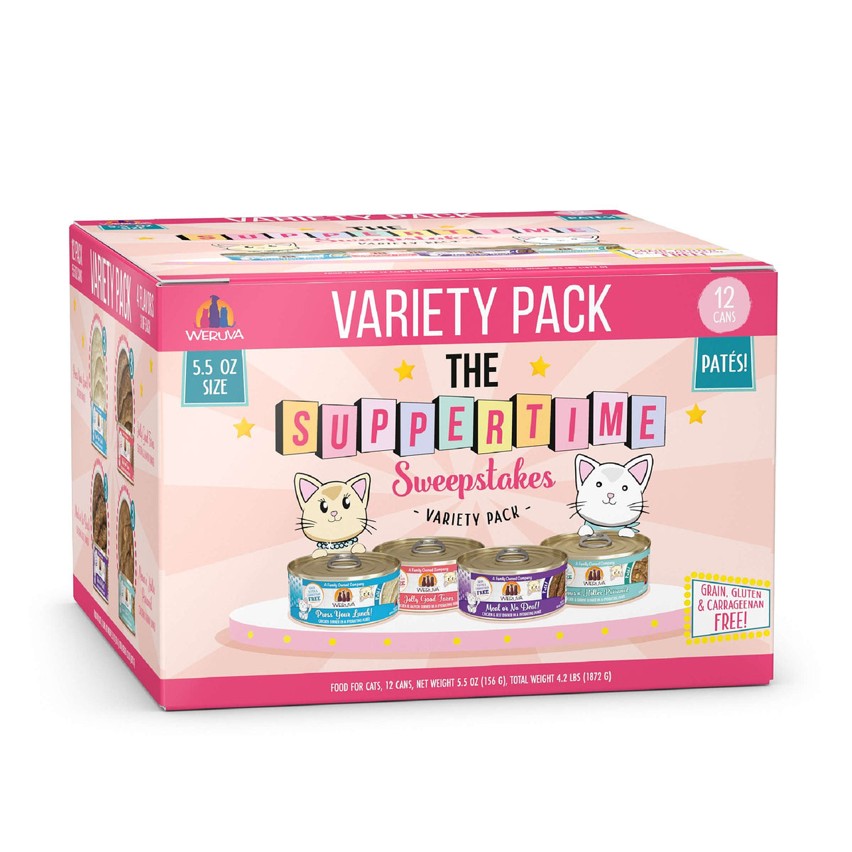 Weruva Paté The Suppertime Sweepstakes Variety Pack Canned Cat Food