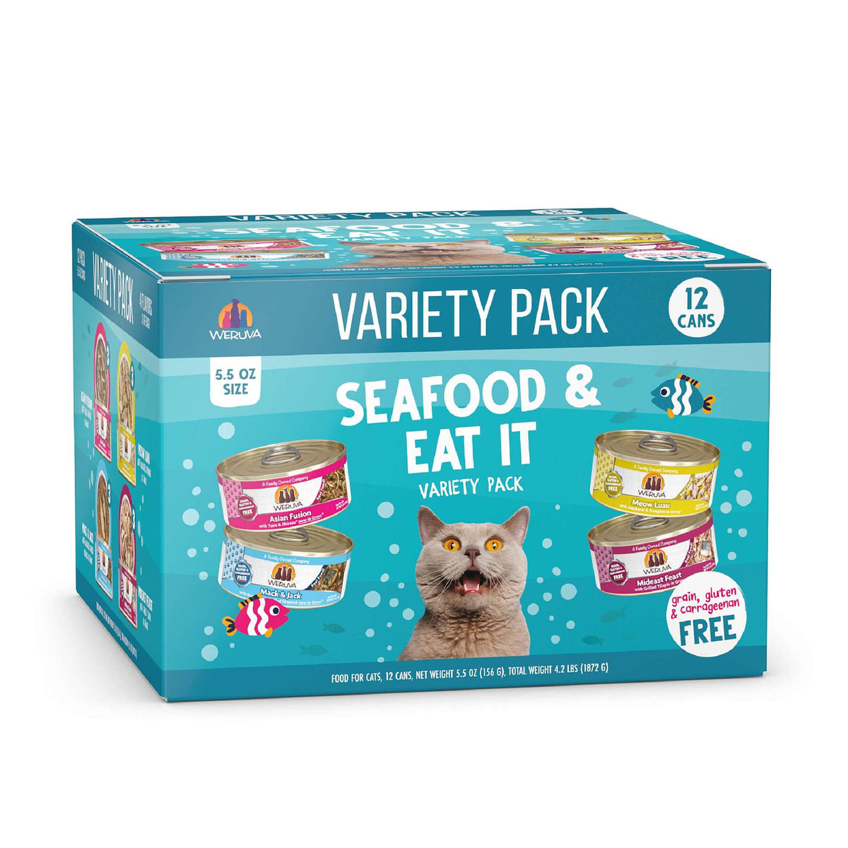Weruva Seafood &amp; Eat It Variety Pack Canned Cat Food