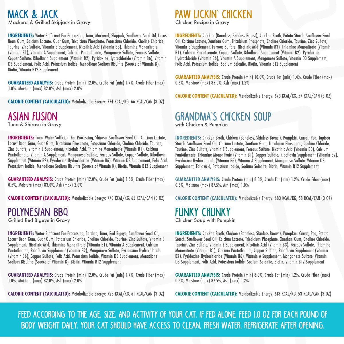 Weruva Rudi&#39;s Recipes Variety Pack Canned Cat Food