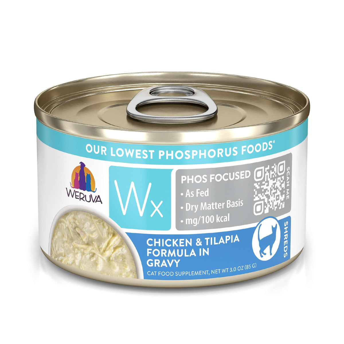 Weruva Wx Phos Focused Chicken &amp; Tilapia in Gravy Canned Cat Food