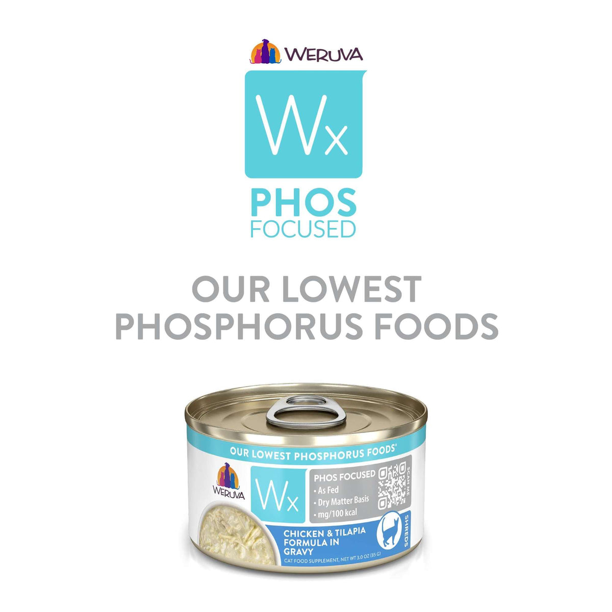 Weruva Wx Phos Focused Chicken &amp; Tilapia in Gravy Canned Cat Food