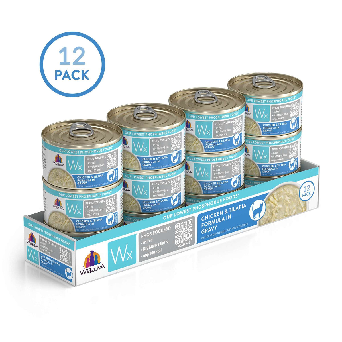 Weruva Wx Phos Focused Chicken &amp; Tilapia in Gravy Canned Cat Food