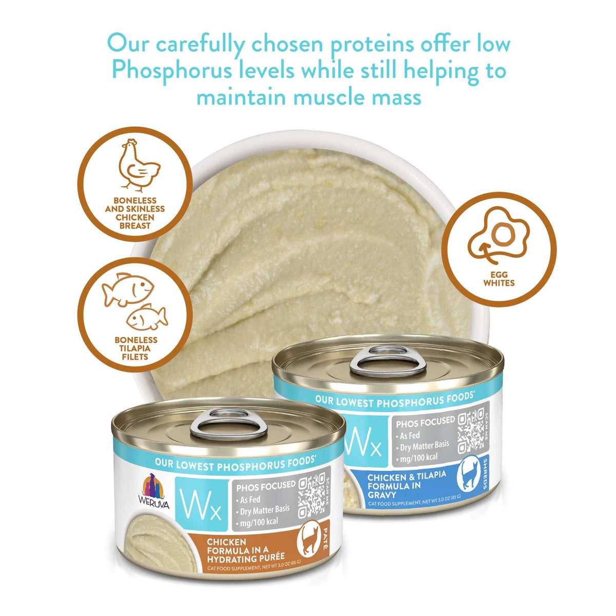 Weruva Wx Phos Focused Chicken in Purée Canned Cat Food