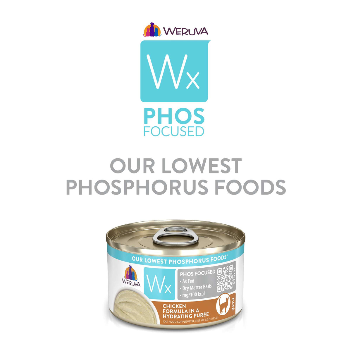 Weruva Wx Phos Focused Chicken in Purée Canned Cat Food