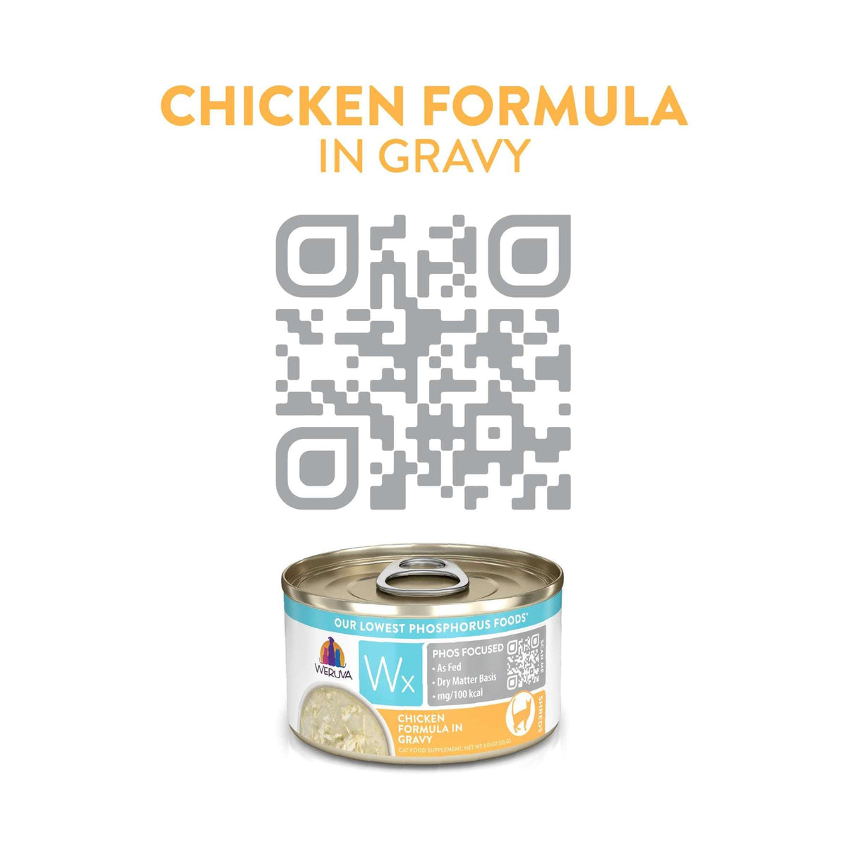 Weruva Wx Phos Focused Chicken in Gravy Canned Cat Food