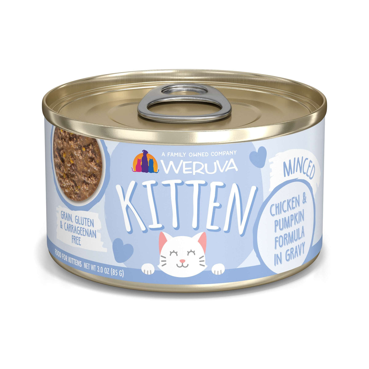 Weruva Kitten Chicken &amp; Pumpkin in Gravy Canned Cat Food