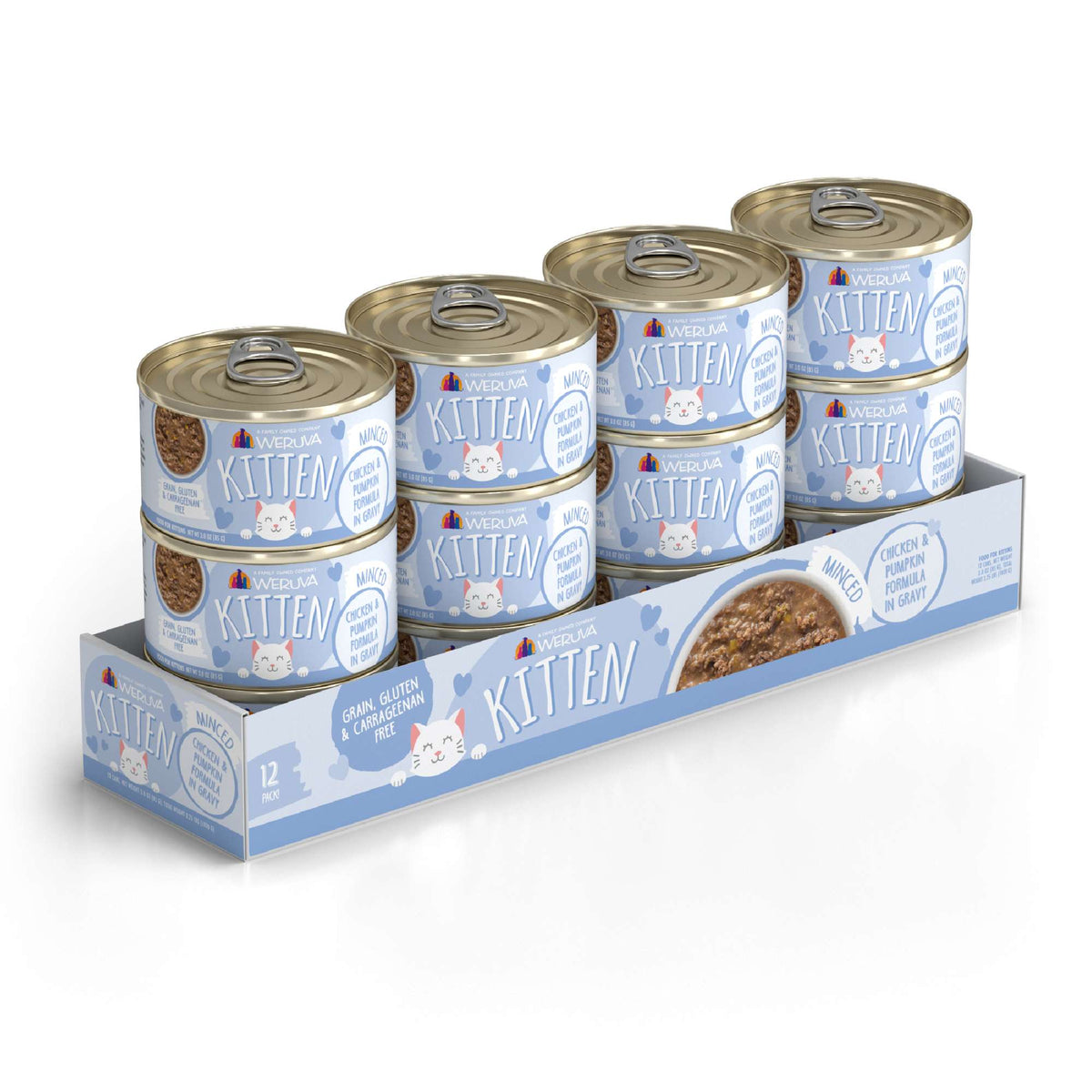 Weruva Kitten Chicken &amp; Pumpkin in Gravy Canned Cat Food