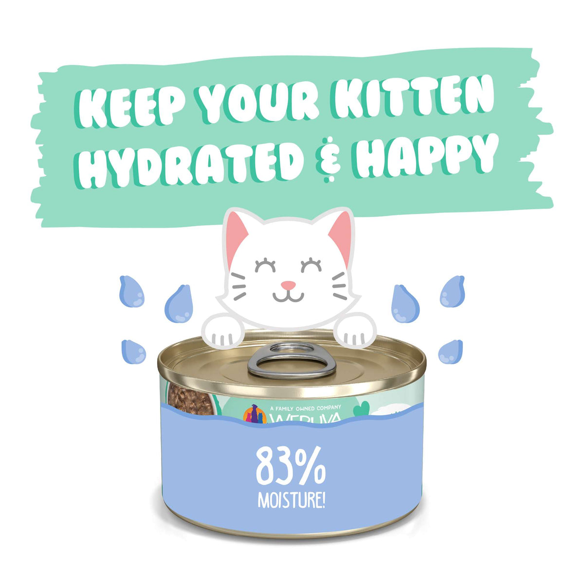 Weruva Kitten Chicken &amp; Tuna in Gravy Canned Cat Food