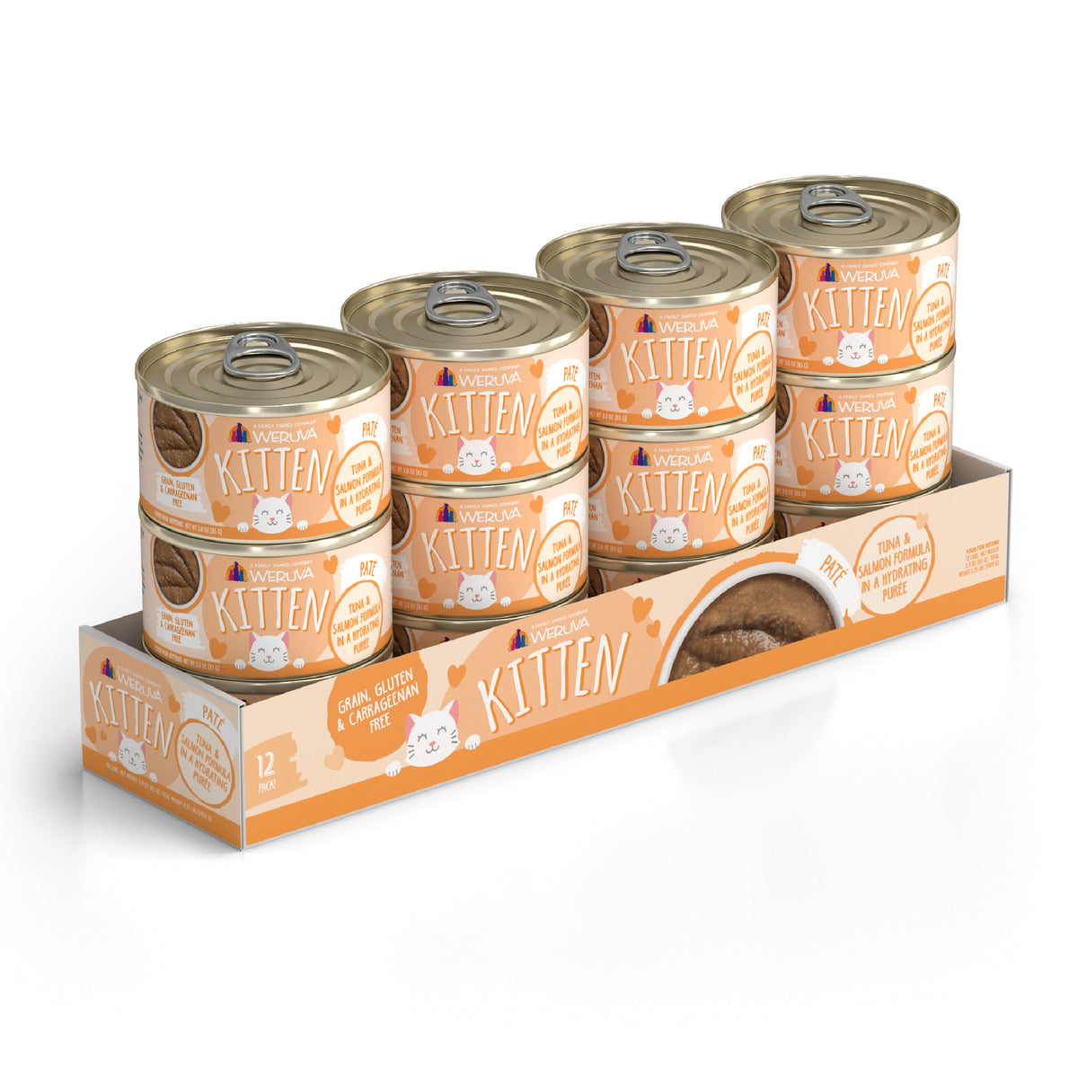 Weruva Kitten Tuna &amp; Salmon Purée Canned Cat Food