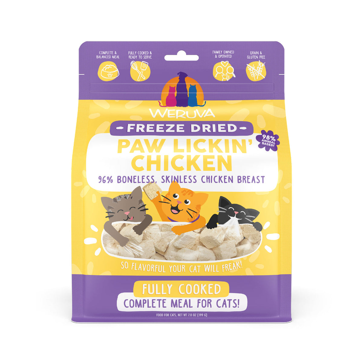 Weruva Freeze-Dried Paw Lickin&#39; Chicken Cat Food