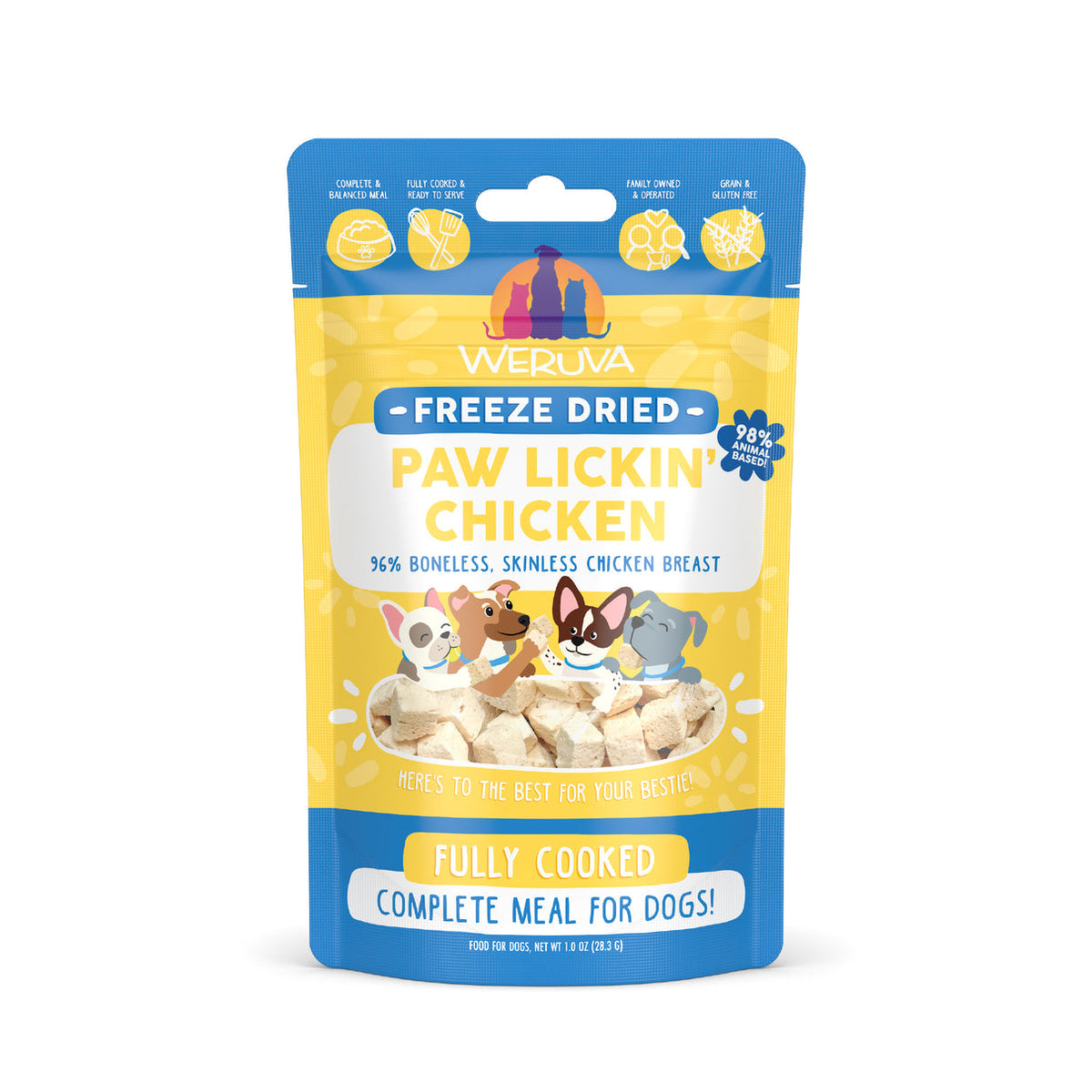 Weruva Freeze Dried Paw Lickin&#39; Chicken Dog Food