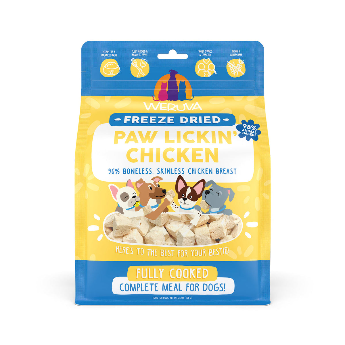 Weruva Freeze Dried Paw Lickin&#39; Chicken Dog Food