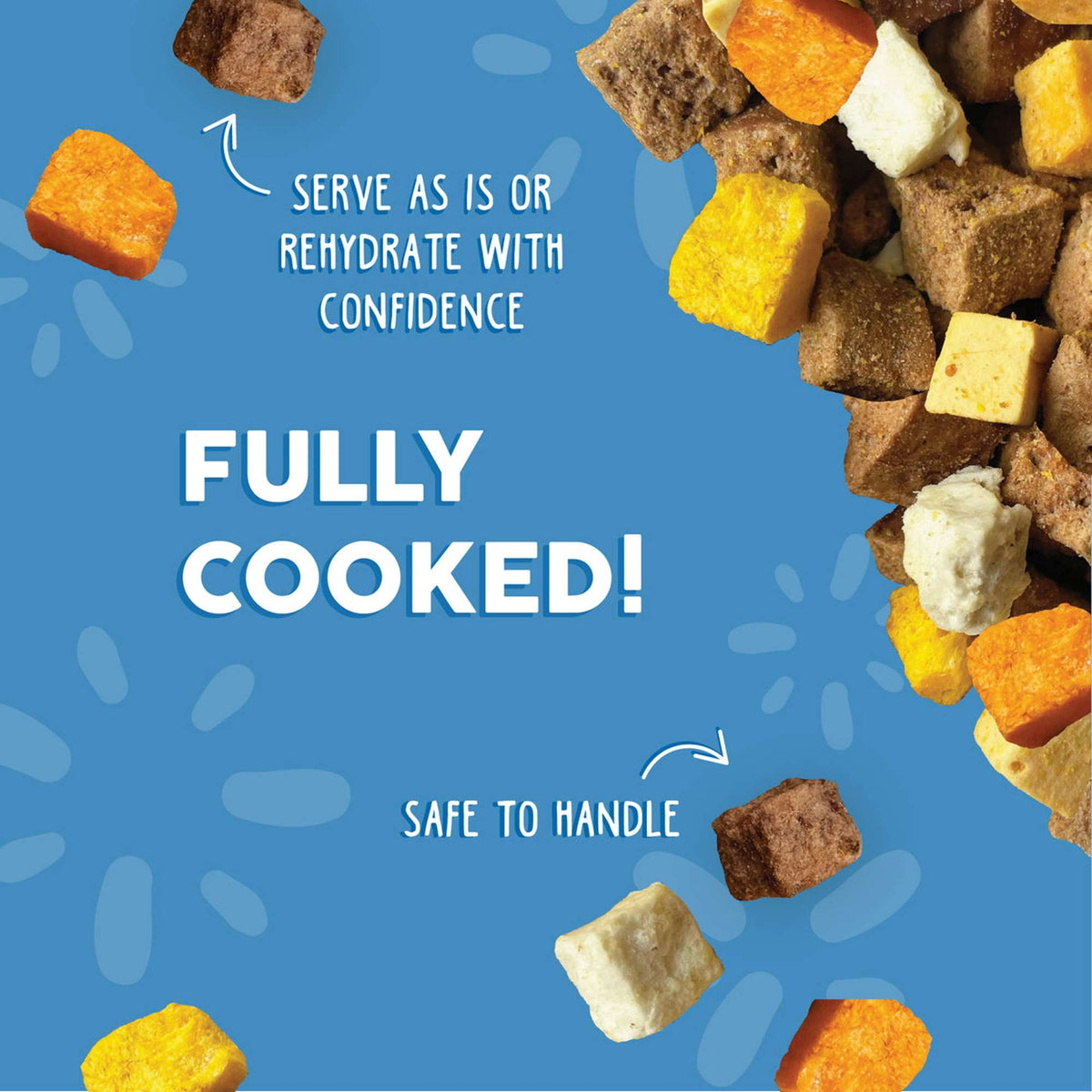 Weruva Freeze Dried Steak Frites Dinner with Sirloin Tip, Egg, Pumpkin &amp; Sweet Potato Dog Food