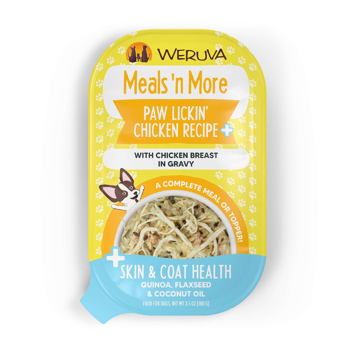 Weruva Meals &#39;n More Paw Lickin&#39; Chicken Recipe+ Dog Food Cup