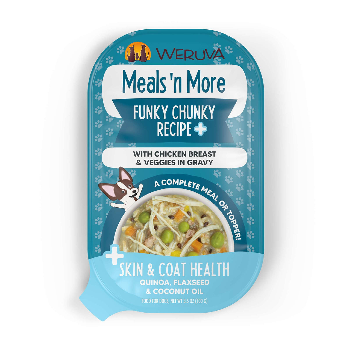 Weruva Meals &#39;n More Funky Chunky Recipe+ Chicken &amp; Veggies Dog Food Cup