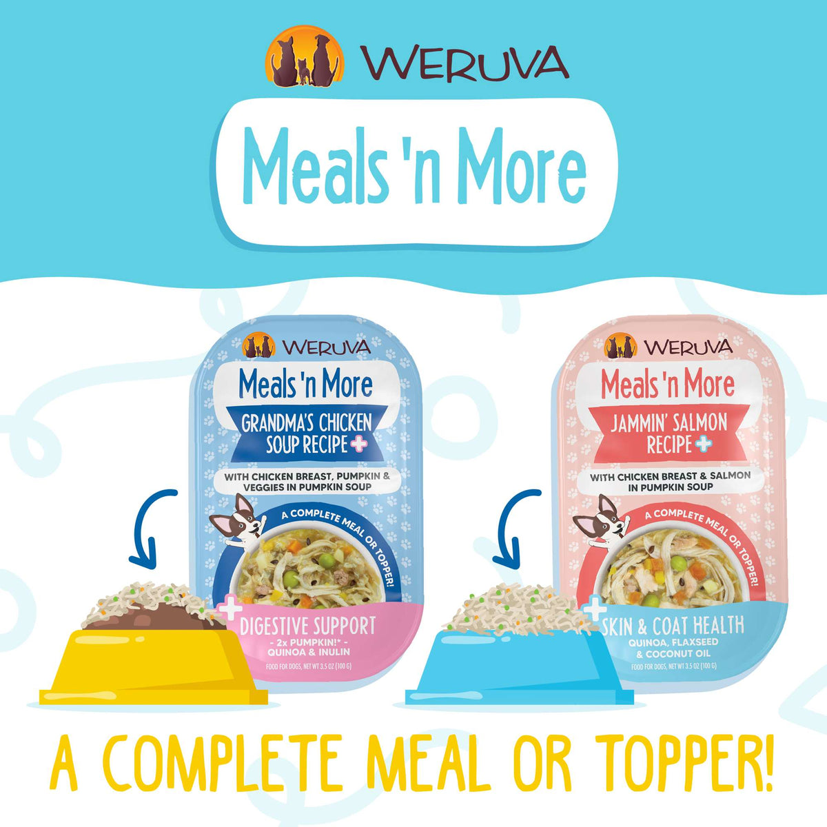 Weruva Meal N&#39; More Steak Frites Recipe+ Beef, Pumpkin &amp; Sweet Potatoes Dog Food Cup
