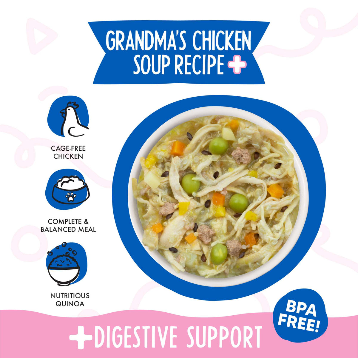Weruva Meals &#39;n More Grandma&#39;s Chicken Soup Recipe+ Chicken, Pumpkin &amp; Veggies Dog Food Cup