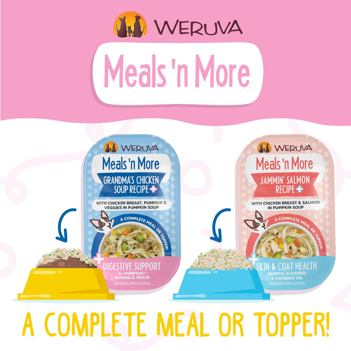 Weruva Meals &#39;n More Bed &amp; Breakfast Recipe+ Chicken, Egg, Pumpkin &amp; Ham Dog Food Cup