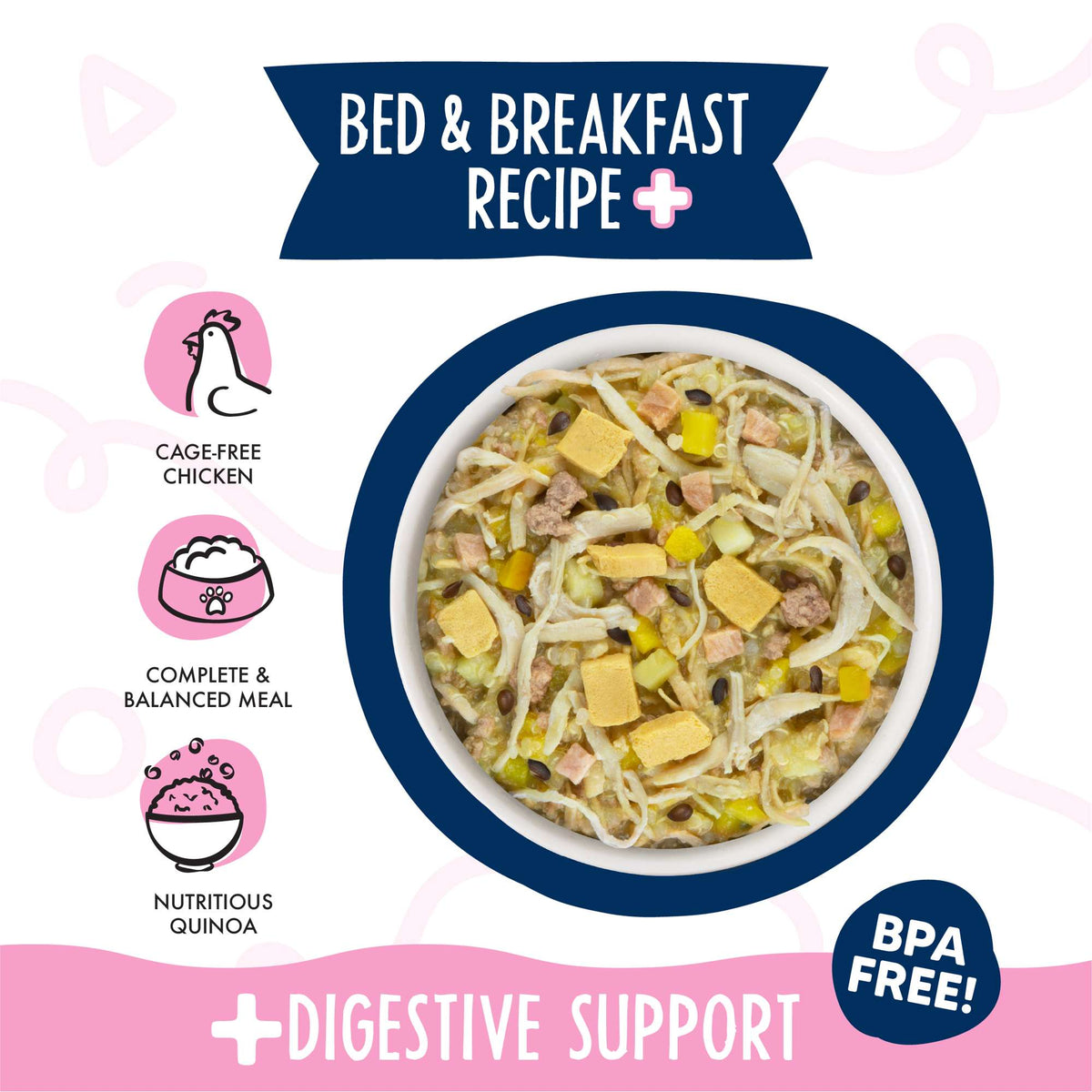 Weruva Meals &#39;n More Bed &amp; Breakfast Recipe+ Chicken, Egg, Pumpkin &amp; Ham Dog Food Cup