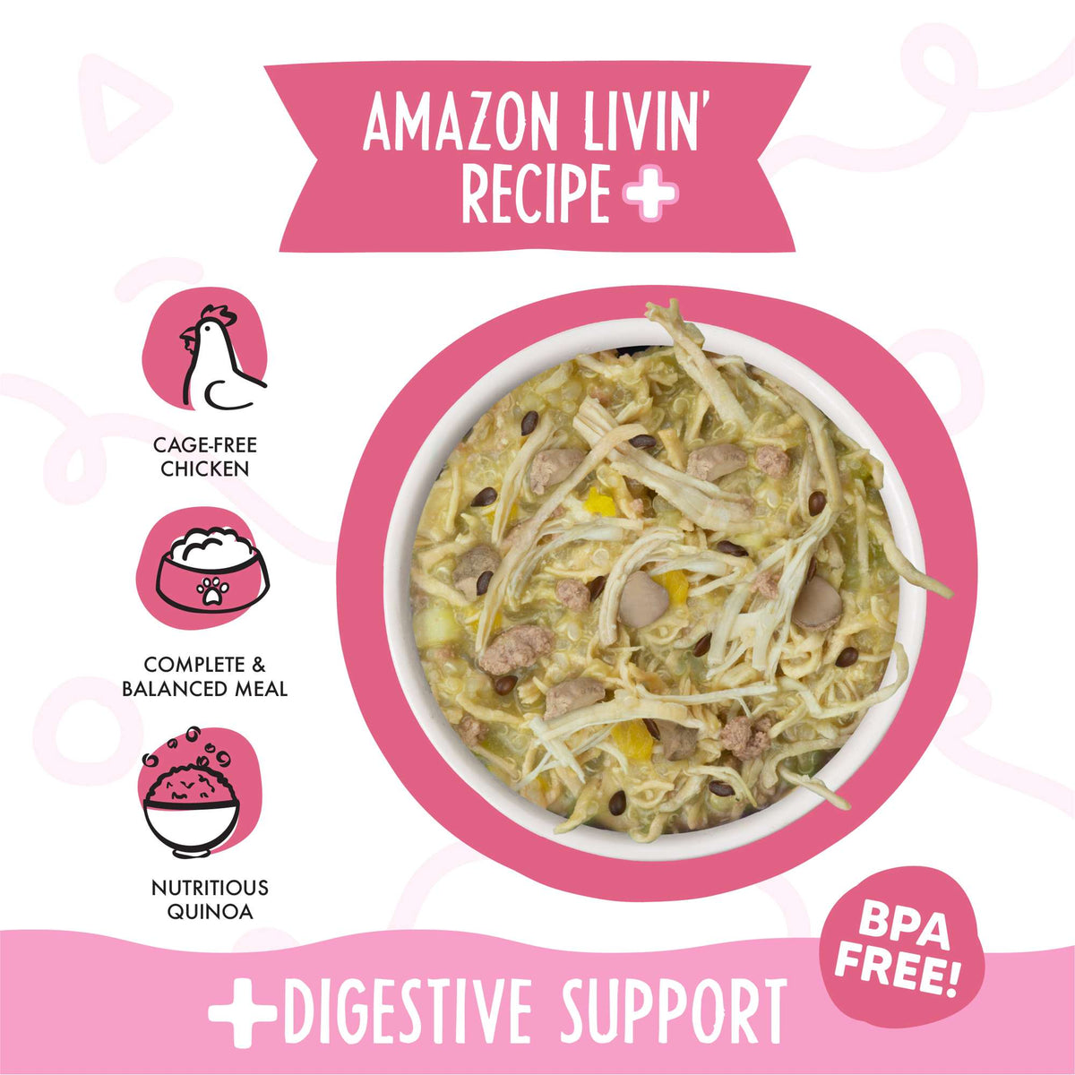 Weruva Meals &#39;n More Amazon Livin&#39; Recipe+ Chicken, Chicken Liver &amp; Pumpkin Dog Food Cup
