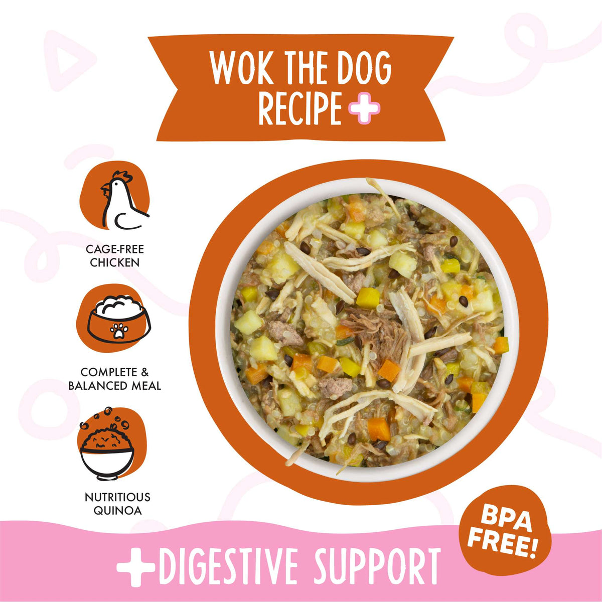 Weruva Meals &#39;n More Wok The Dog Recipe+ Chicken, Beef &amp; Pumpkin Dog Food Cup