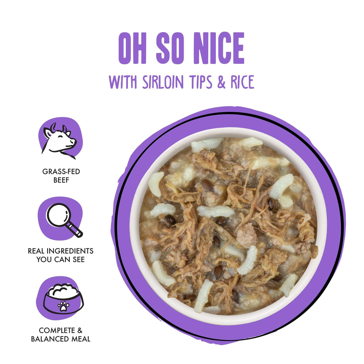 BFF Oh So Nice Beef &amp; Rice Dog Food Cup