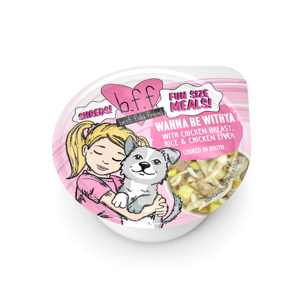 BFF Wanna Be Withya Chicken Dog Food Cup