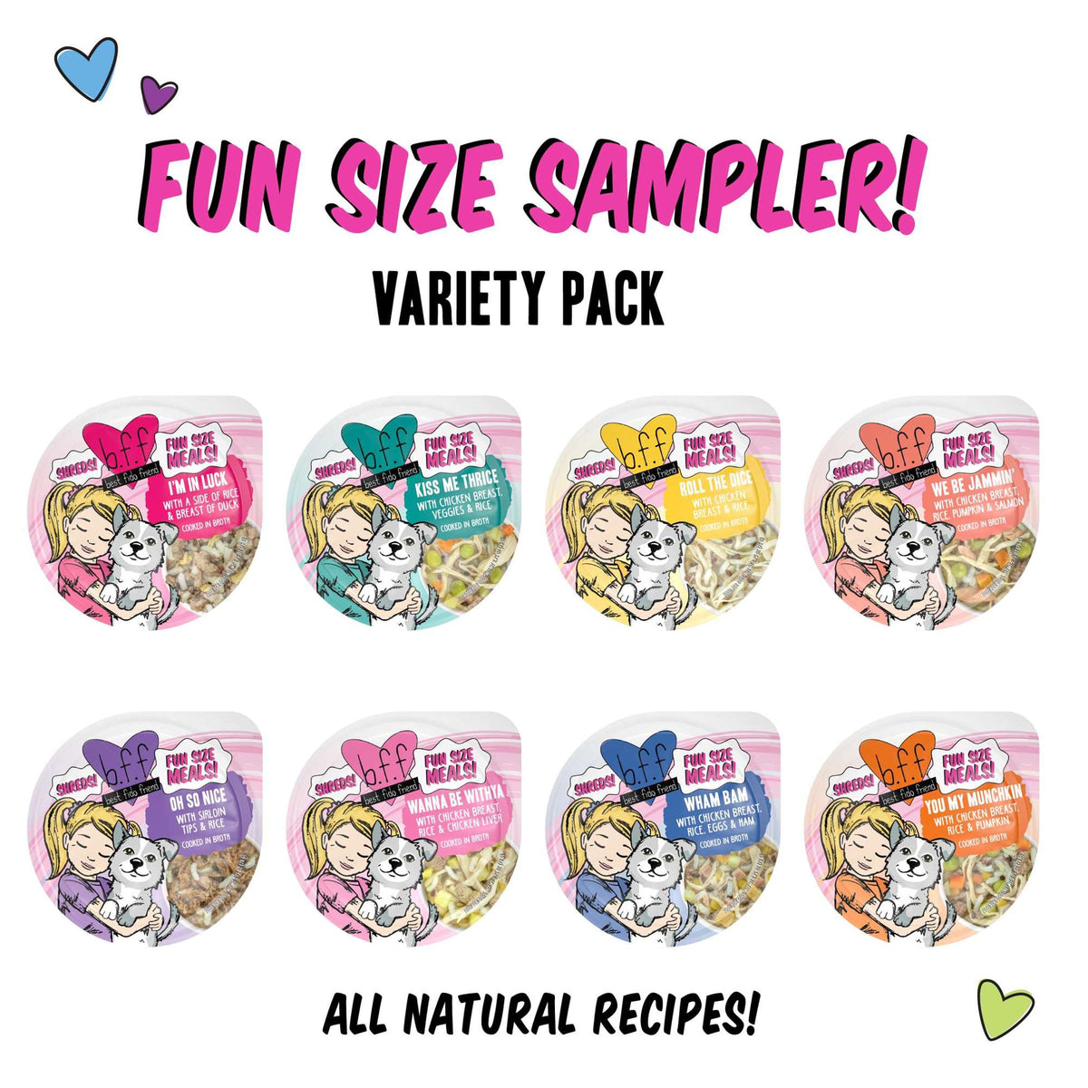 BFF Fun Size Sampler Variety Pack Dog Food Cups