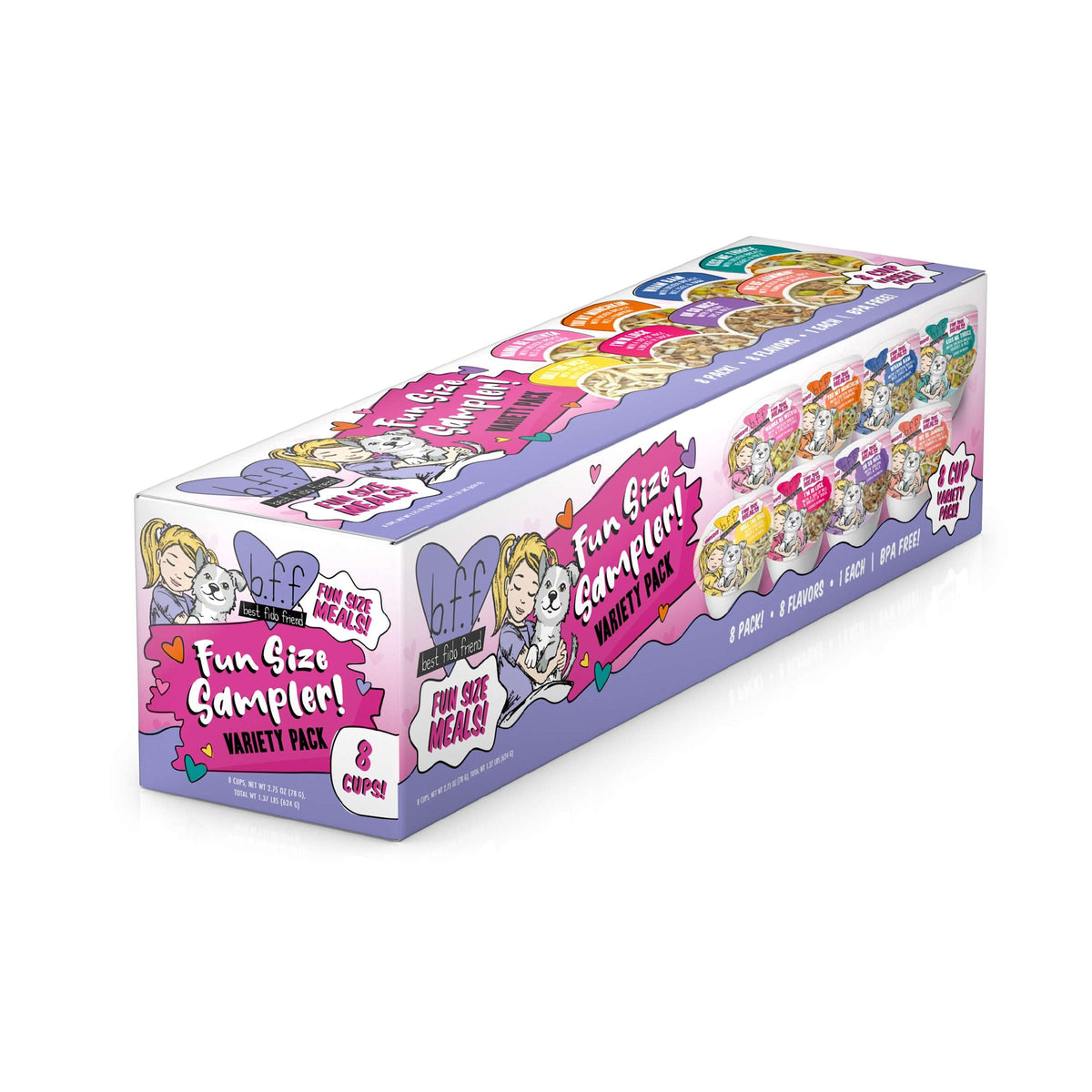 BFF Fun Size Sampler Variety Pack Dog Food Cups