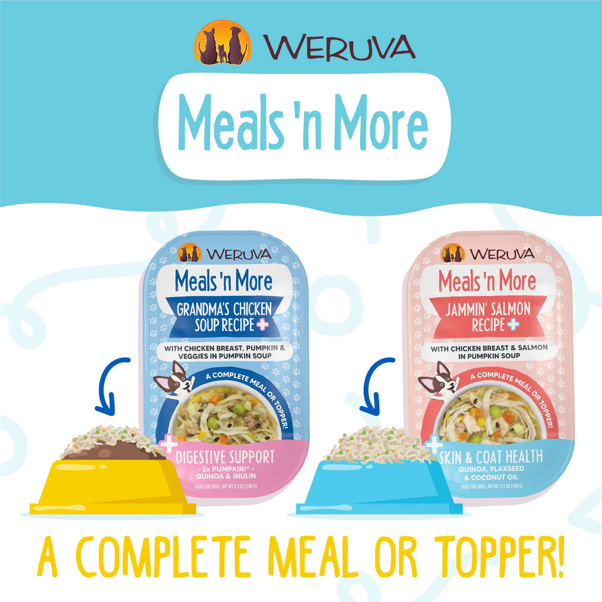 Weruva Meals &#39;n More Woof  Woof Floof! Variety Pack Dog Food Cups