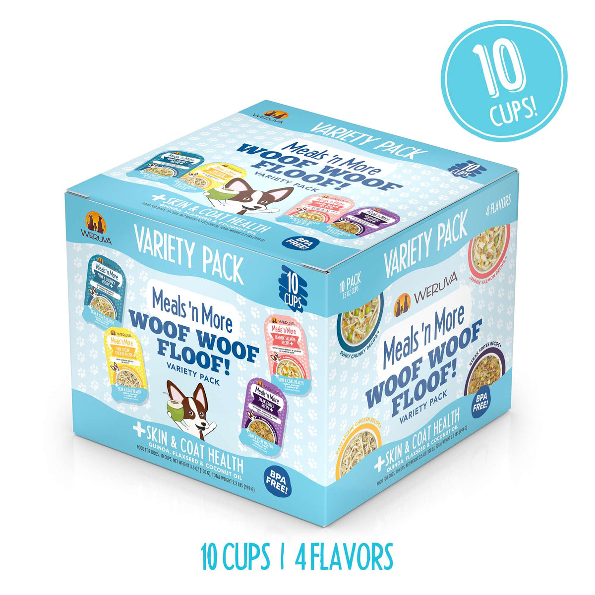Weruva Meals &#39;n More Woof  Woof Floof! Variety Pack Dog Food Cups